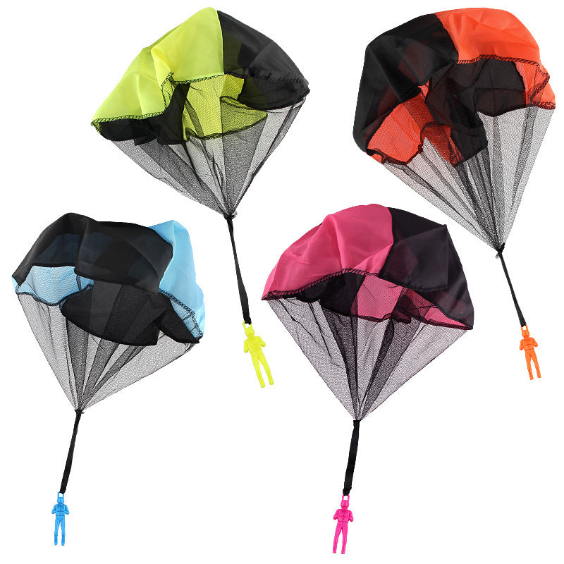 Cross-border Amazon children's hand-thrown parachute toy soldier parachute children's outdoor square kindergarten toys