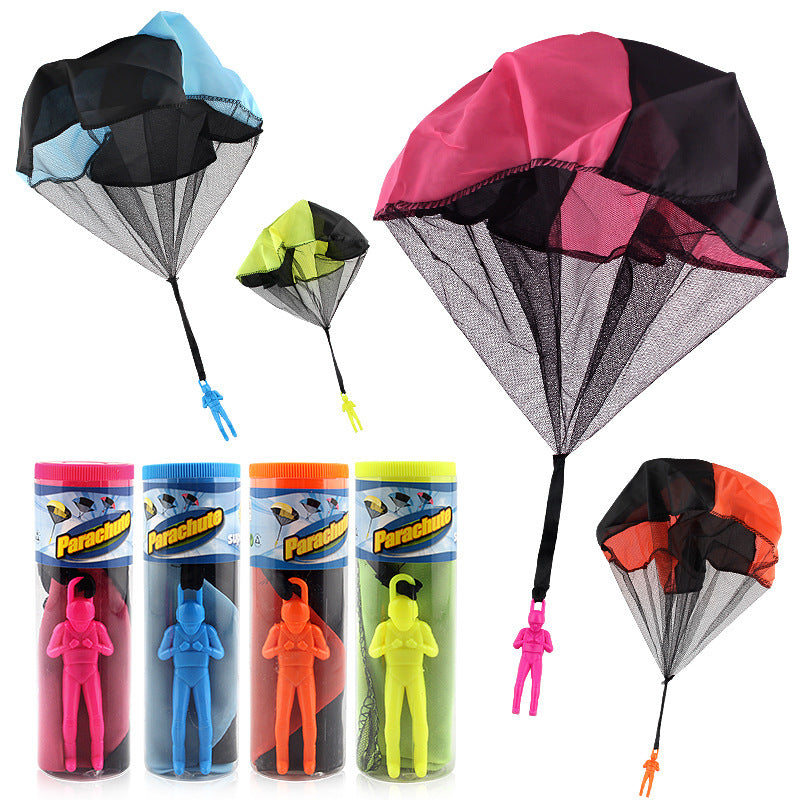 Cross-border Amazon children's hand-thrown parachute toy soldier parachute children's outdoor square kindergarten toys