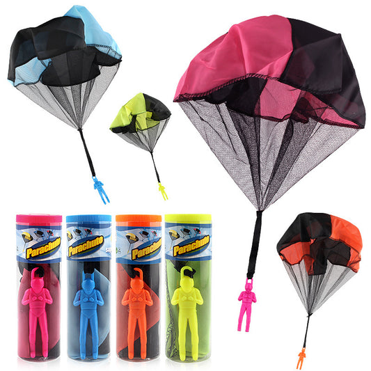 Cross-border Amazon children's hand-thrown parachute toy soldier parachute children's outdoor square kindergarten toys